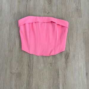 Papermoon Strapless Pink Corset Top